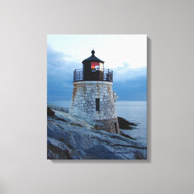 Phare de Castle Hill - Newport, toile du R.I. (Recto)