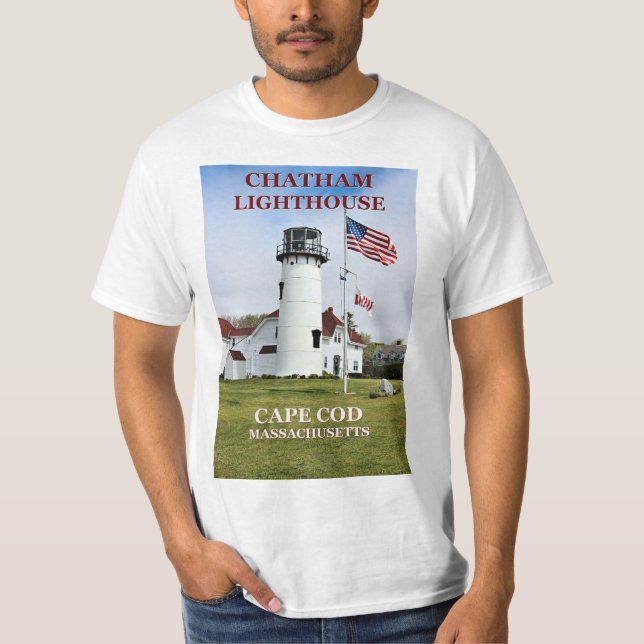 Phare de Chatham, T-Shirt Massachusetts (Devant)
