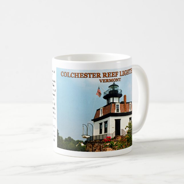 Phare de Colchester Reef, Vermont Mug (Devant droit)