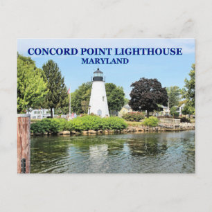 Phare de Concord Point, carte postale du Maryland