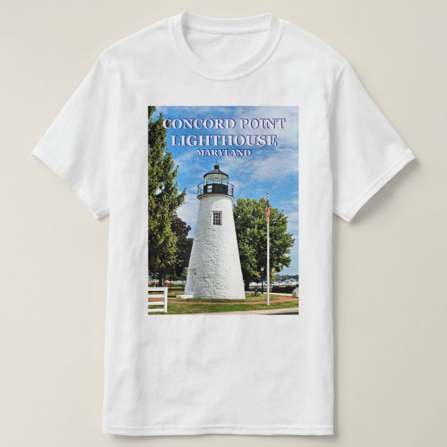Phare de Concord Point, Maryland T-Shirt (Design devant)