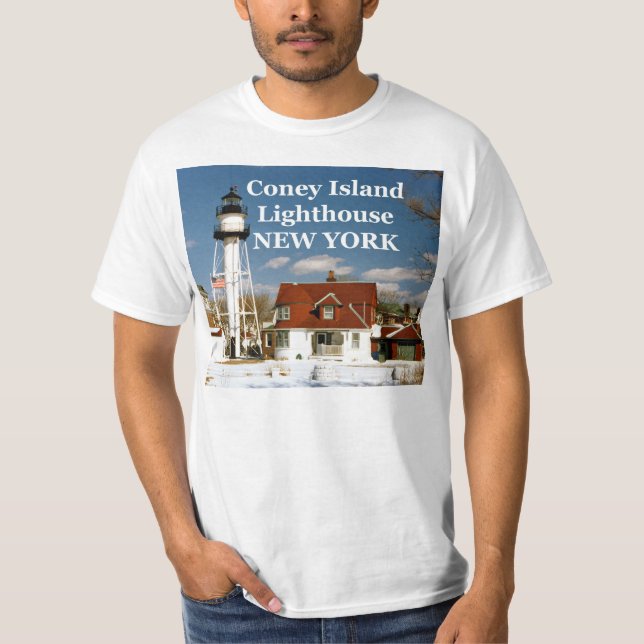 Phare de Coney Island, New York T-Shirt (Devant)