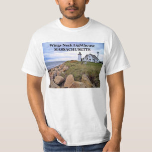 Phare de cou d'ailes, T-shirt du Massachusetts