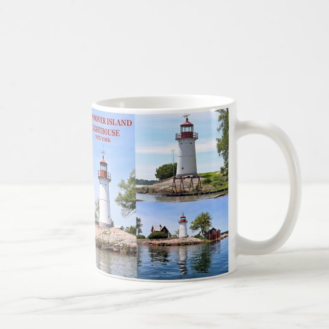 Phare de Crossover Island, New York Mug (Droite)