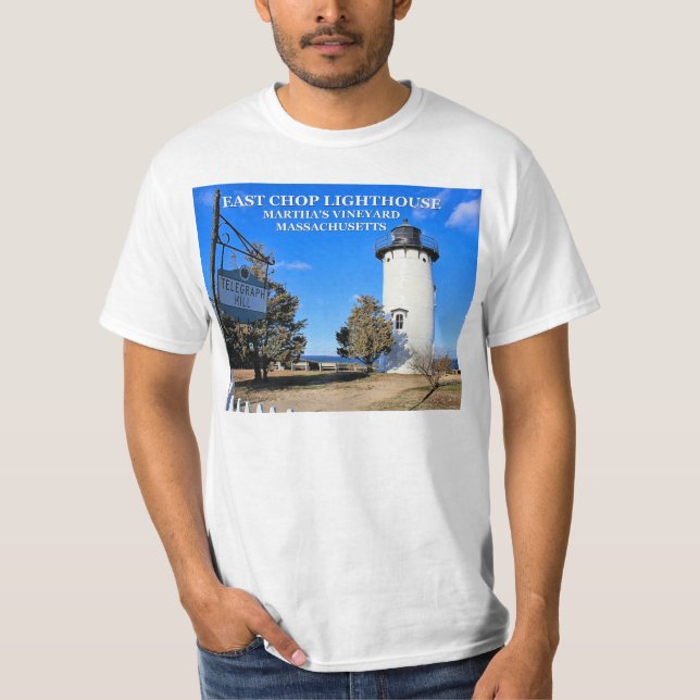 Phare de East Chop, T-Shirt Massachusetts (Devant)