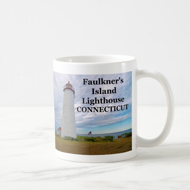 Phare de Faulkner's Island, Connecticut Mug (Droite)