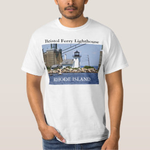 Phare de ferry de Bristol, T-shirt d'Île de Rhode