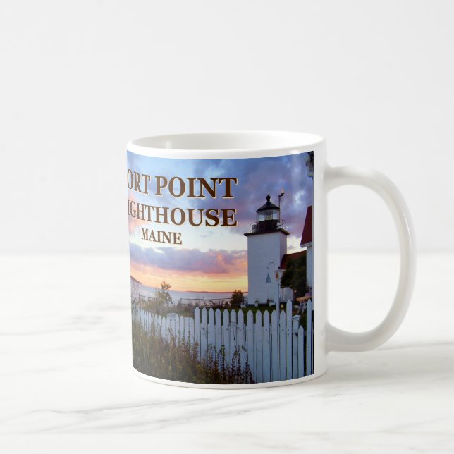 Phare de Fort Point, Maine Mug (Droite)