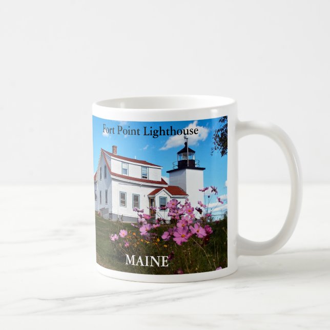Phare de Fort Point, Maine Mug (Droite)