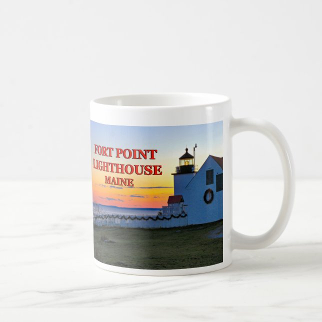 Phare de Fort Point, Maine Mug (Droite)