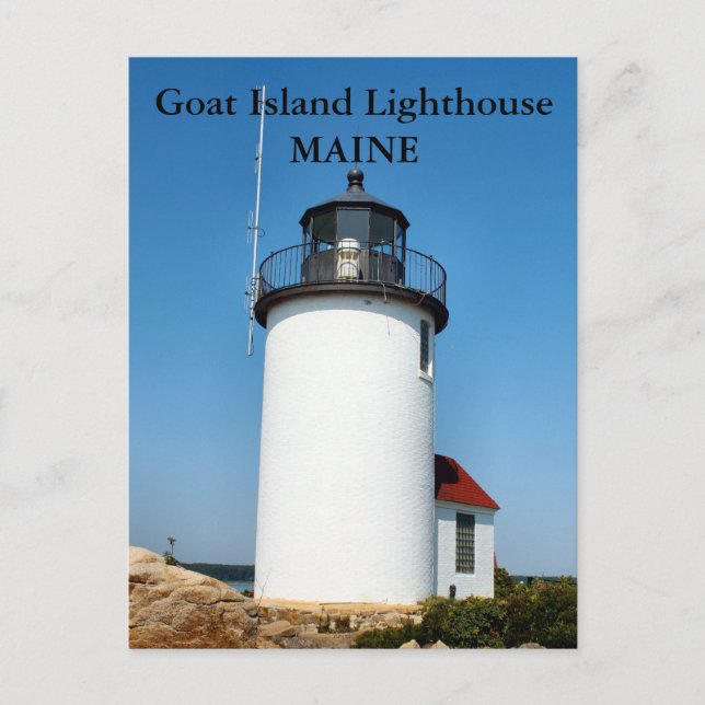Phare de Goat Island, Maine Carte postale (Devant)