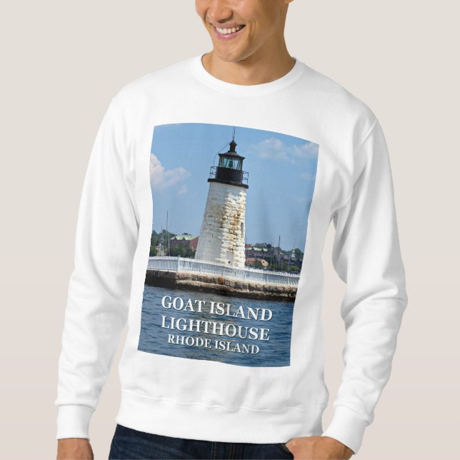 Phare de Goat Island, Sweatshirt de Rhode Island (Devant)
