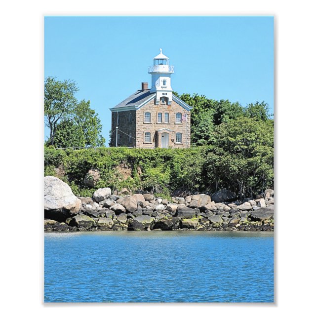 Phare de Great Captain Island, CT Tirage Photo (Devant)