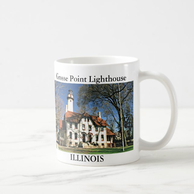 Phare de Grosse Point, Illinois Mug (Droite)
