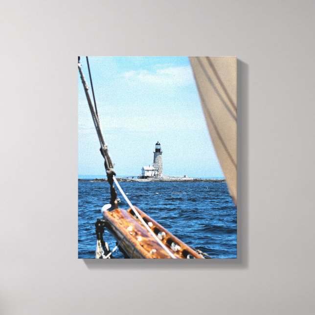 Phare de Halfway Rock, toile enrobée de ME Imprime (Recto)