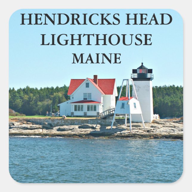 Phare de Hendricks Head, Autocollants Maine (Devant)