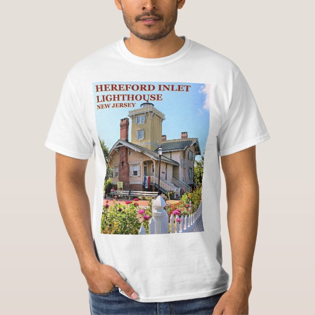 Phare de Hereford Inlet, T-shirt New Jersey (Devant)