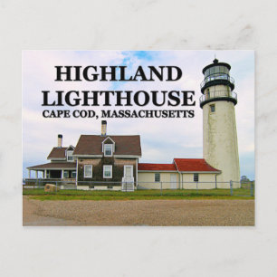 Phare de Highland, carte postale du Massachusetts