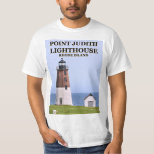 Phare de Judith de point, T-shirt d'Île de Rhode