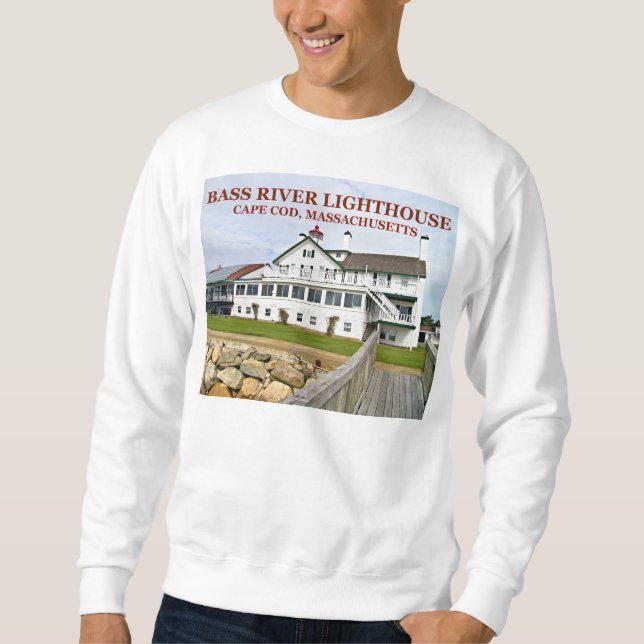 Phare de la rivière Bass, Sweatshirt du Massachuse (Devant)