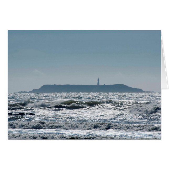 Phare de l'île de Destruction depuis la plage de R (Devant horizontal)
