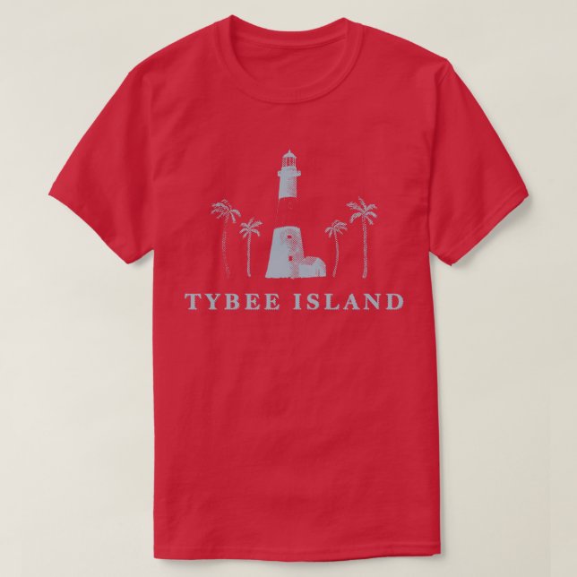 Phare de l'île de Tybee Savannah Géorgie TShirt (Design devant)