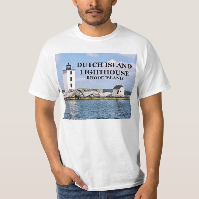 Phare de l'île néerlandaise, T-shirt Rhode Island (Devant)