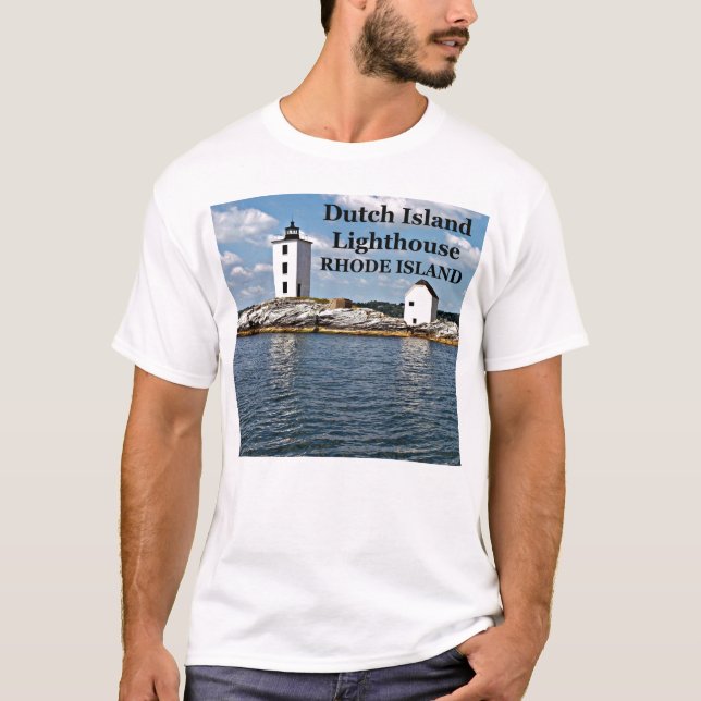 Phare de l'île néerlandaise, T-shirt Rhode Island (Devant)