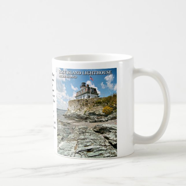 Phare de l'île rose, Rhode Island Mug (Droite)
