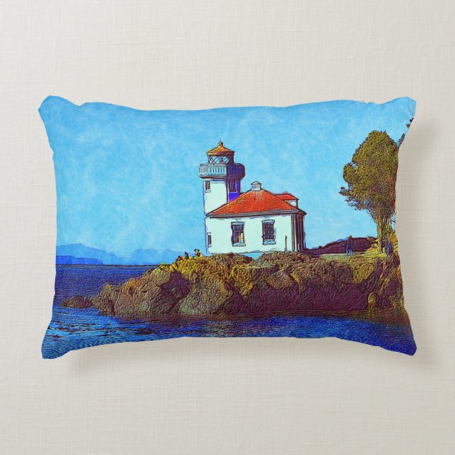 Phare de Lime Kiln Coussin d'accent du port de ven (Devant)
