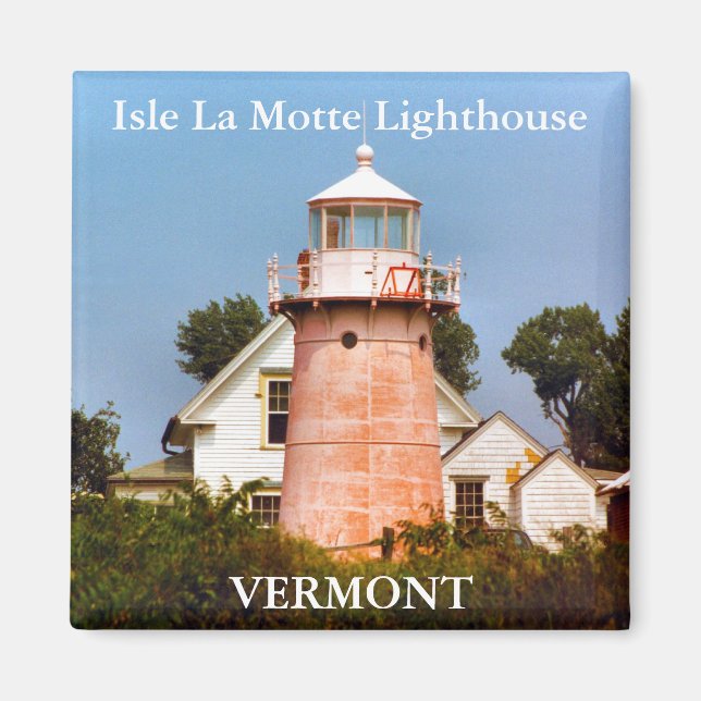 Phare de l'Isle La Motte, Vermont Magnet (Devant)