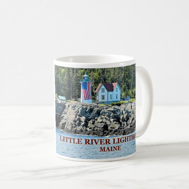 Phare de Little River, Maine Mug (Devant droit)