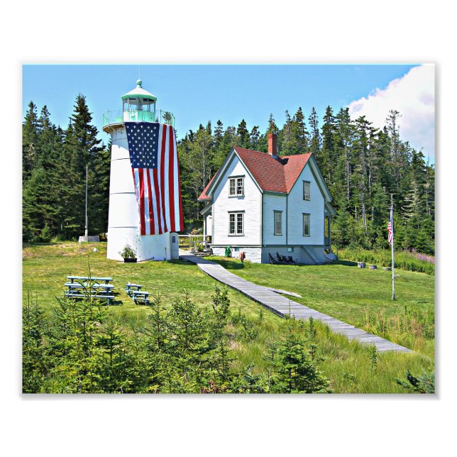 Phare de Little River, Maine, photo (Devant)