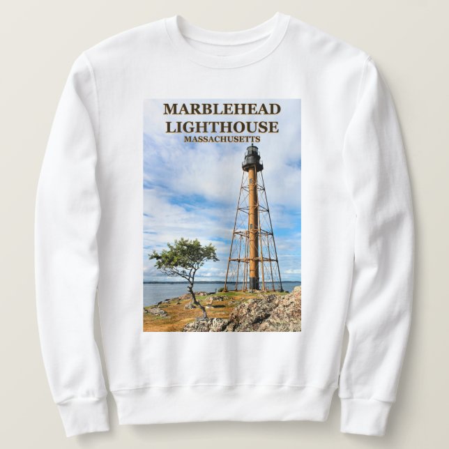 Phare de Marblehead, Sweatshirt du Massachusetts (Design devant)
