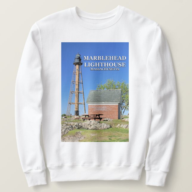 Phare de Marblehead, Sweatshirt du Massachusetts (Design devant)