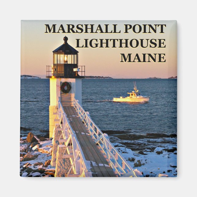 Phare de Marshall Point, Port Clyde Maine Magnet (Devant)