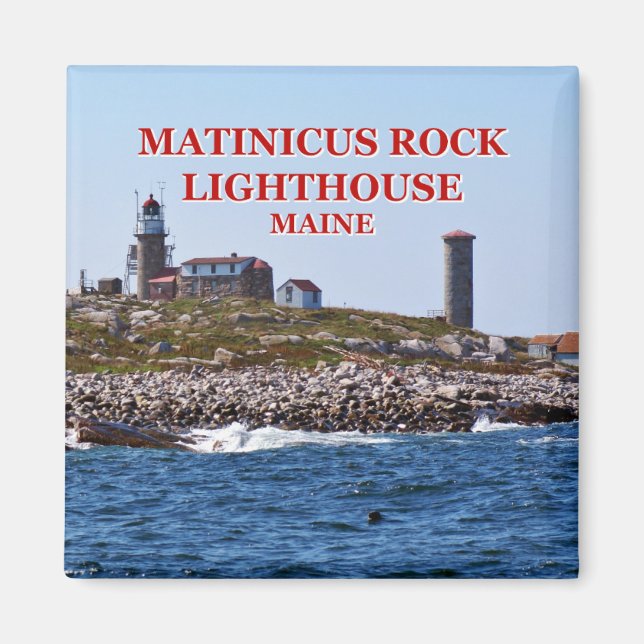 Phare de Matinicus Rock, Maine Magnet (Devant)