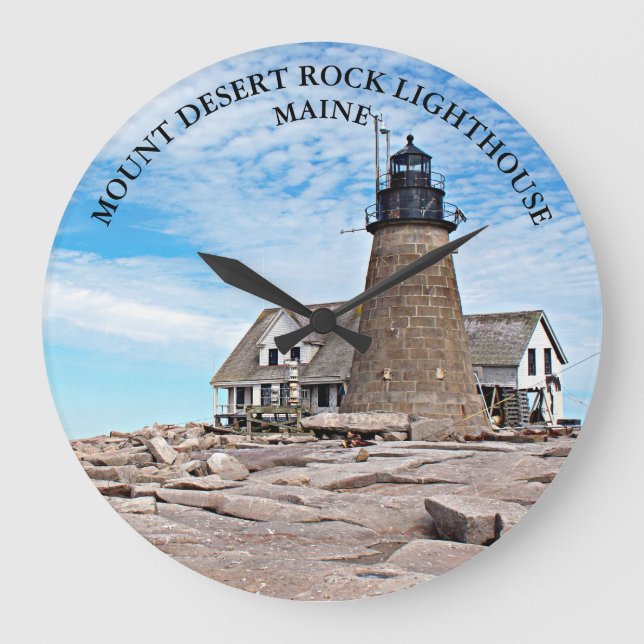 Phare de Mount Desert Rock, horloge ronde du Maine (Recto)