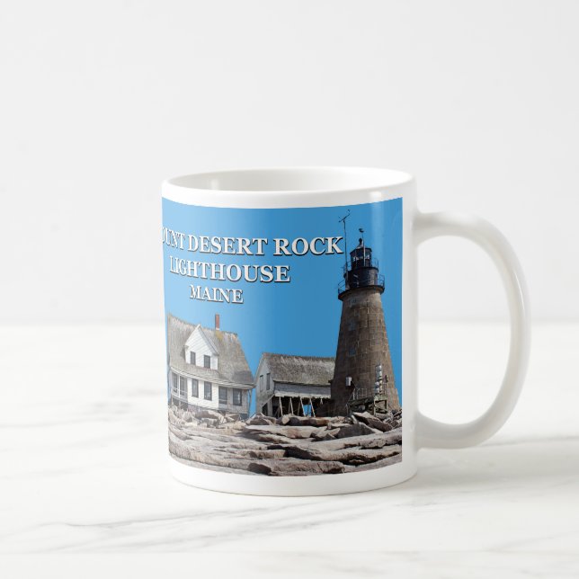 Phare de Mount Desert Rock, Maine Mug (Droite)