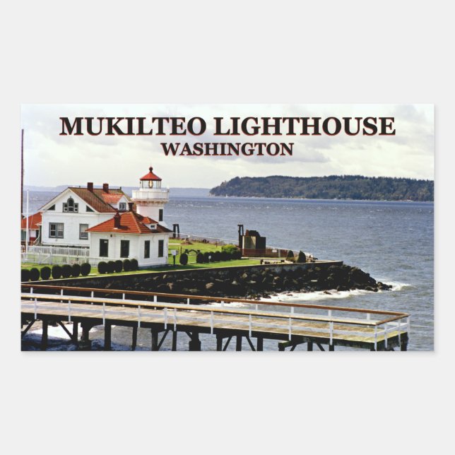 Phare de Mukilteo, Stickers Washington (Devant)