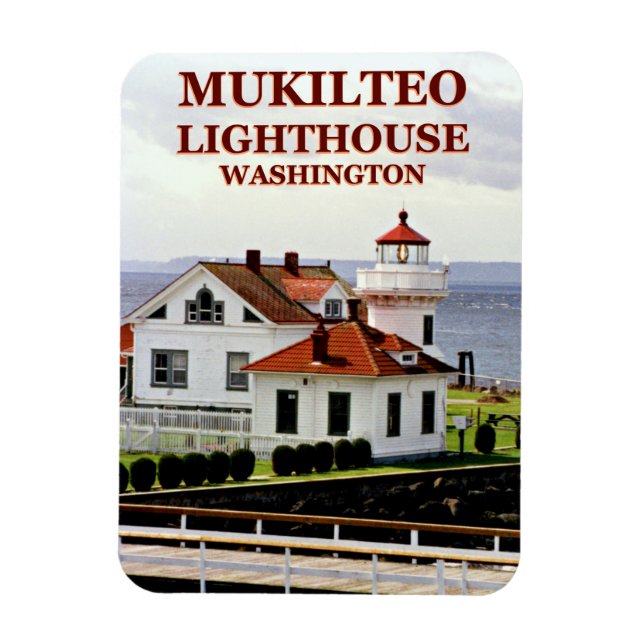 Phare de Mukilteo, Washington Flexi Magnet (Vertical)