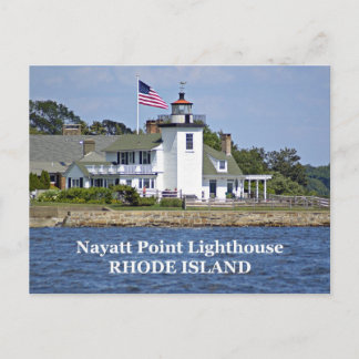 Phare de Nayatt Point, carte postale de Rhode Isla