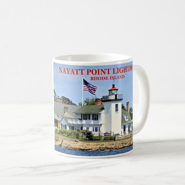 Phare de Nayatt Point, Rhode Island Mug (Devant droit)