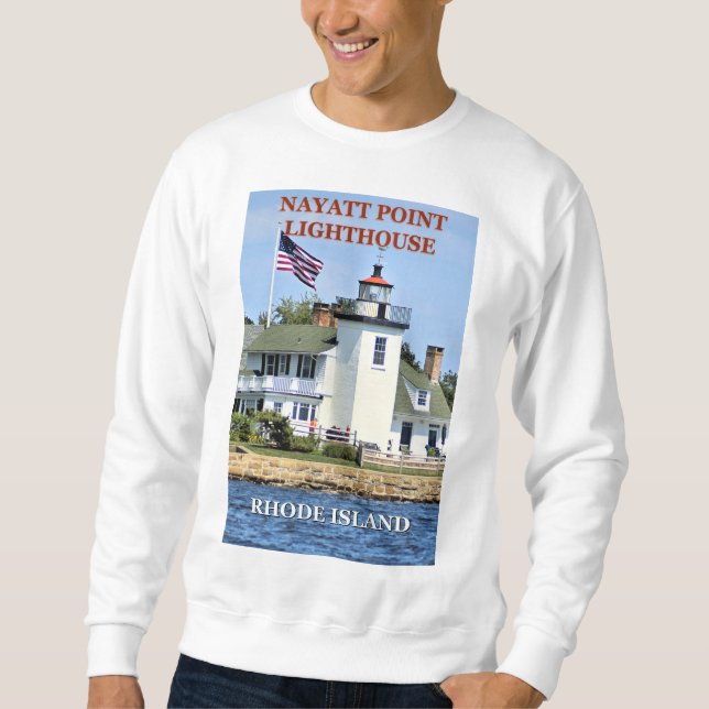 Phare de Nayatt Point, Sweatshirt de Rhode Island (Devant)