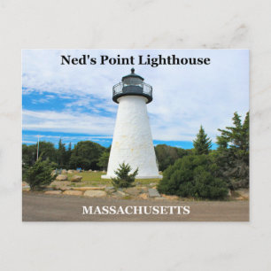 Phare de Ned's Point, carte postale du Massachuset
