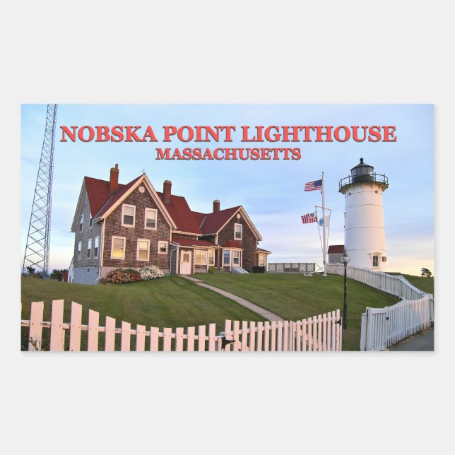 Phare de Nobska Point, Stickers Massachusetts (Devant)
