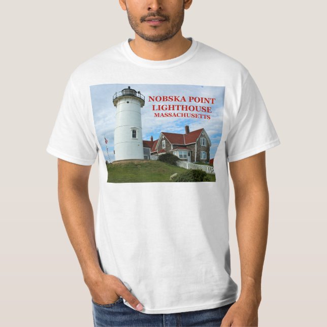 Phare de Nobska Point, T-shirt Massachusetts (Devant)