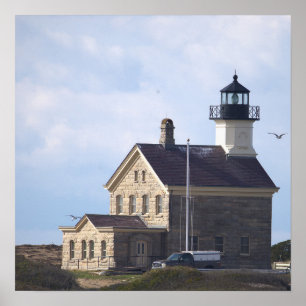 Phare de North Light Rhode Island Affiche