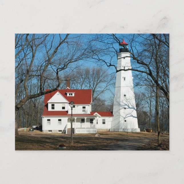 Phare de North Point, carte postale de Milw WI (Devant)