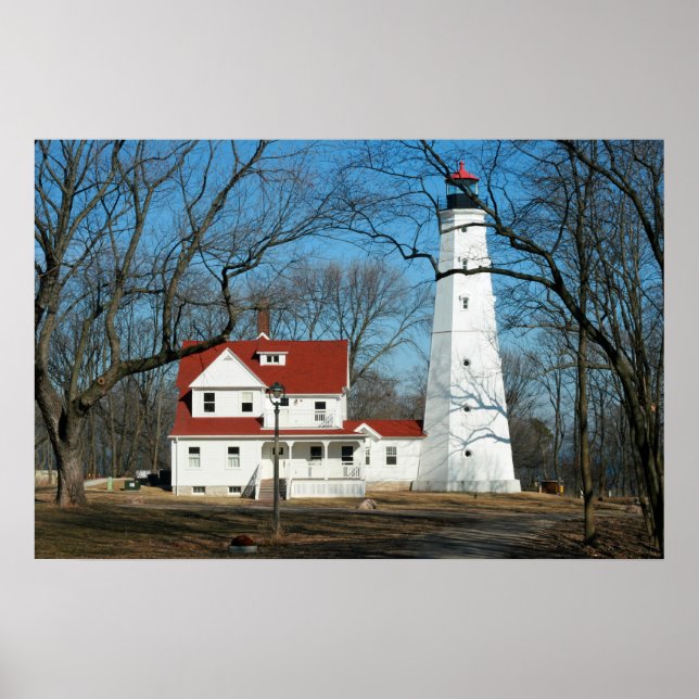 Phare de North Point Milw WI Affiche (Devant)